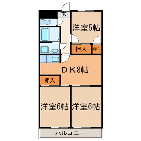 メゾンローゼの物件間取画像